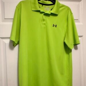 Under Armour Men's Bright Green Polo Shirt